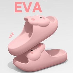 TEMU 여성용 귀여운 토끼 슬리퍼, 부드러운 미끄럼 방지 EVA 소재, 사계절 및 데일리룩에 적합, 캐주얼 스타일, 여성 신발