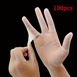 TEMU 100/200/400/500개 초박형 라텍스 미끄럼 방지 손가락 슬리브 - 초박형 디자인, 미끄럼 방지 그립, 땀 방지, 게이밍용, 스마트폰, 태블릿, 노트북, 헬스장, 요리 적합 - 라텍스 소재, 향상된 제어 및 안전성 - 가정용으로 적합