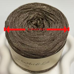 TEMU 5mm 너비 100g 그레이-베이지 크로셰 실, 속이 빈 실 코바늘 실, 반짝이는 핸드니팅 실, 스파클이 있는 무천공, 부드럽고 유연함, 절제된 럭셔리, 핸드크로셰 가방, 의류, 공예품, 장식품 등에 적합