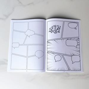 TEMU 나만의 만화 스토리 만들기: 그림 그리기 및 스토리텔링을 위한 빈 만화 스케치북, 원본 만화 만화 만들기용 빈 만화책, 32페이지의 빈 페이지가 있는 성인 디컴프레션 페인팅 연습 책, 창의적인 만화 애호가에게 적합