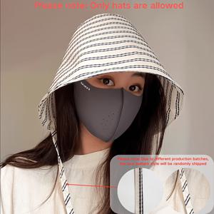 TEMU 1개 봄 여름 특정 계층 낚시 모자, 묶는 타피어드 캡, 귀엽고 작은 얼굴, 패셔너블한 다용도 버킷햇, 하이킹, 피트니스, 여행 및 기타 야외 활동에 적합, 선물
