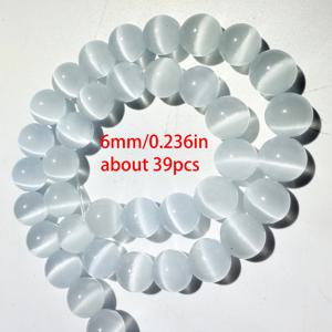 TEMU 약 39/29/25개 6/8/10mm 화이트 스톤 재료 라운드 비즈, 정교한 펜트리드(면도기로 자른) 다면체 루스 비즈, 크리스마스, 부활절 및 기타 축제 수제 목걸이 팔찌 제작에 적합, 고품질 공예 용품 추가 비즈 및 비즈