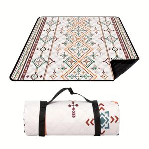 TEMU 피크닉 담요, 200x200cm 대형 비치 블랭킷 야외 피크닉 매트, 캠핑용 휴대 손잡이 포함 비치 매트