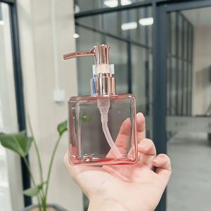 TEMU 250ml/8.45oz 용량의 사각 두꺼운 벽 로션 병, 메이크업 리무버, 페이셜 클렌저, 에센셜 오일용 펌프 포함, 플라스틱 빈 병으로 교체 가능