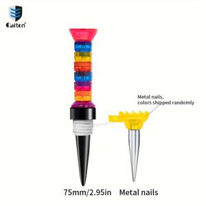 TEMU 케이트론 골프 티 1개, 금속 또는 고무 선택 가능, 75mm/2.95인치, 360° 휨, 내구성과 편리함을 갖춘 골프 액세서리, 골프 성능 향상 및 즐거움을 위한 이상적인 제품