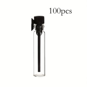 TEMU 100개입 1ml 유리 스포이드 향수병 남녀공용 투명 패션 향수 리필병 재사용 가능 휴대용 야외 액체 리필병, 해변 야외 여행 비행기 파티 생일 선물로 적합