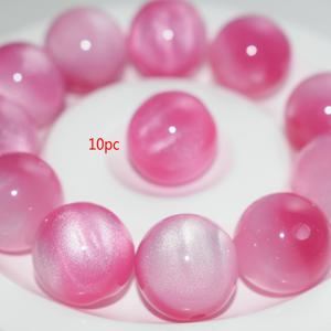 TEMU 품질 좋은 비즈 빛 반사 반짝이는 비즈 10개 16mm 루스 비즈 팔찌 주얼리 제작 기능 생산 추가, 선물, 친구 선물, 데일리 착용 주얼리