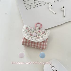 TEMU 귀여운 레이스 이어폰 케이스, 무선 헤드폰용 휴대용 스위트 스타일 보관 가방, 에어팟 및 소형 이어버드용 보호 파우치