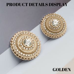 TEMU 5개 우아한 라인스톤 메탈 버튼, 15mm/18mm/20mm/23mm/25mm, 재봉 공예 추가, 셔츠, 청바지 재킷, 드레스, 스웨터, 코트, 트렌치 코트용 장식