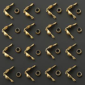 TEMU 30개 스테인리스 스틸 골드 연결 링 조합, 3.2mm 더블 베일 버클 10개 및 3.0mm 포지셔닝 비드 20개 포함, 주얼리 추가 제작, 팔찌 목걸이 커넥터, 귀걸이 이어 스터드 엔드 클립에 적합