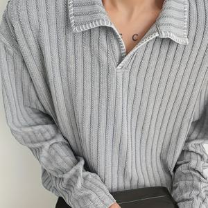 TEMU 코치 센스 셔츠 긴팔 티셔츠 가을 아메리칸 레트로 밀귀리 패턴 셔츠 루즈 캐주얼 탑