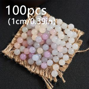 TEMU 100개 빛에 민감한 색상 변화 비즈 - 0.8/1cm 주얼리 만들기 키트, 파스텔 & 생생한 색상, 팔찌, 귀걸이, 인형, 주얼리 만들기, 공예 용품, 색상 변화 비즈, 공예 애호가, 친구와 어머니를 위한 선물