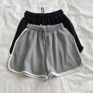 TEMU 2pcs 여성용 반바지 세트, Y2K 사이드 디자인 스타일, 단색 멀티피스 세트, 패셔너블하고 캐주얼한, 편안한 홈웨어, 야외용 탄성 드로스트링 반바지 LL168