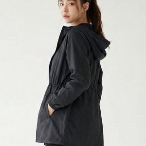TEMU 여성 춘추 간절기 화사한 컬러 스트링 후드 체형커버 롱 자켓 캔디팝(AB42JK015W)