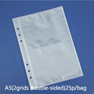 TEMU A5 투명 양면 삽입 포켓 루스리프 25P/팩, 루스리프 바인더 교체 코어, 스티커 북 루스리프, 루스리프 북 보관 가방, PP 재질, 아이돌 사진 카드, 엽서, 사진 카드용