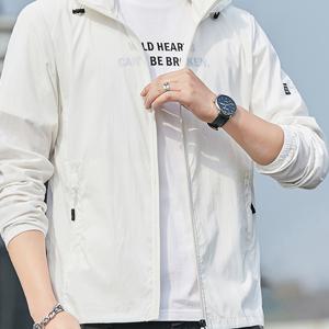 TEMU [피어슨 OBM] 남성 셔츠 여름용 경량 스포츠 패션 탈부착 후드 자외선 차단 셔츠 남성 청소년 야외 낚시복 스킨 케어 트렌디