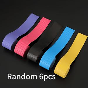 TEMU 테니스, 배드민턴, 스쿼시 라켓용 PU 땀 흡수 고그립 테이프 6개 - 미끄럼 방지, 테니스, 스쿼시, 벽용, PU 라켓 핸들 그립랩, 다용도, 라켓용