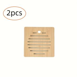 TEMU 2개 주방 열 보호 매트 세트, 히팅 패드, 단열 매트, 주방 삼각대 매트 세트, 코스터, 볼/티포트/테이블 상판 나무 내열 홀더