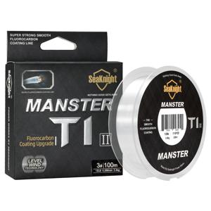 TEMU SeaKnight Fluorocarbon Line 50m/100m Carp Fishing Line Transparent Invisible Monofilament Fast Sinking Clear Leader Line for Saltwater Sea Fishing 3-100LB