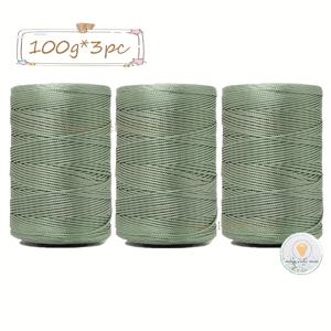 TEMU 3개/300G 10.58Oz 100% 나일론 손뜨개 가벼운 바디 얀 폭 1mm 매우 미세한 나일론 실 고급스러운 아이스 실키 얀 손뜨개 얀, 여름 쿨 모자, 신발 가방, 쿠션, 휴대폰 가방 및 차량 쿠션에 적합, 230M/251Yd/개