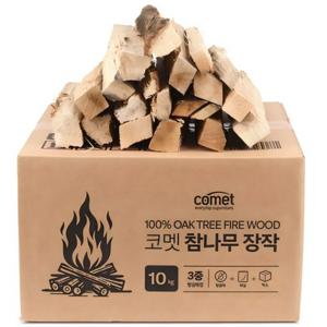 TEMU 3중 방습 국산 참나무 장작 10kg 1개