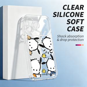 TEMU 휴대폰 케이스 - Sanrio 파칭코 애플 17Promax 16Plus 17Pro 16 15 14 13 12 11 Xs Xr X Xsmax Air 17Pro 투명 TPU 보호 커버 만화 귀여운 케이스 충격 방지 렌즈 풀 커버