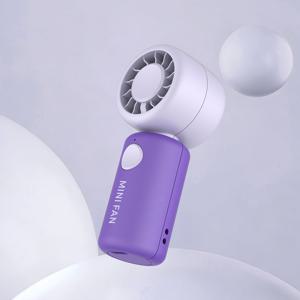 TEMU 65g 초경량 휴대용 미니 핸드헬드 선풍기, 터보 공기 집중 덕트 고속 모터 11000RPM 강풍 저소음 개인용 쿨링 팬, USB 충전식 포켓 소형 선풍기 원터치 작동, 여성 학생 여행 야외 통근 메이크업 선물용
