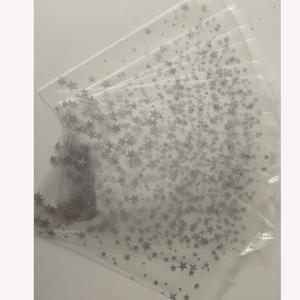TEMU 별 프린트 패턴 자동 밀봉백 20개, OPP 자체 접착식 투명 스티커백, 얼룩 방지, 파티 및 행사용, 휴대용 재사용 가능 플라스틱 선물 가방
