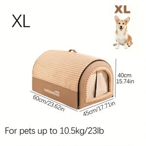 TEMU 사계절용 개집, 밀폐형 고양이 집, 텐트, 고양이 침대, 안전감, 겨울철 보온성, 분리형 및 세탁 가능한 강아지 침대, 개 우리
