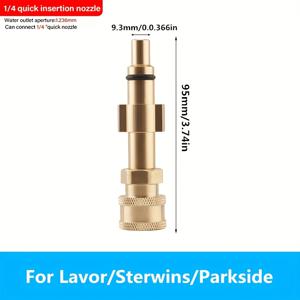 TEMU Lavor/Sterwins/Parkside 퀵 커넥트용, Lavor 퀵 커넥트 + 노즐 5개용, 두 가지 옵션 선택 가능, 고압 세척기 어댑터 1/4인치 퀵 커넥트 워터 건, Lavor/Sterwins/Champion/Craftsman/Spear and Jason/Parkside 세차용, 알루미늄 소재