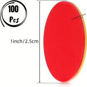 TEMU 두색 카운터 100개입, 교육용 인터랙티브 학습 도구, 수업에 적합, 숫자 세기 및 분류에 적합, 빨간색 및 노란색으로 제공. 교사 및 학생을 위한 수학 교육 도구로 적합
