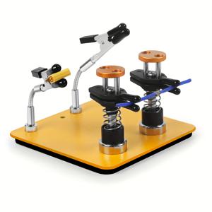 TEMU 3.9x3.9인치 금속 안정 베이스 및 유연한 팔이 있는 자석 도우미 핸드 솔더링 - 전원 불필요, 내구성 있는 금속 구조, PCB, 주얼리, 공예용 에르고노믹 3세대 핸드 툴, 현대적인 디자인의 튼튼한 도구