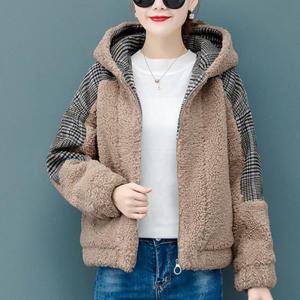 TEMU 가을 겨울 여성용 코트 한국 버전 대사이즈 루즈핏 신상 두꺼운 따뜻한 가디건 스웨트셔츠