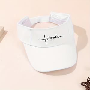 TEMU 남녀공용 레터 프린트 바이저 모자, 사이즈 조절 가능, 테니스, 야구, 골프, 사이클링, 달리기 등에 매우 적합
