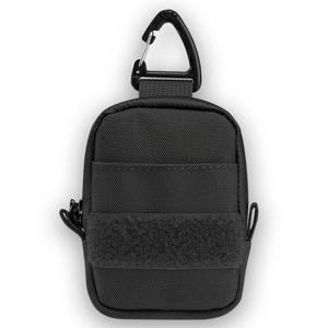TEMU 1개 WESSLECO A6 미니 EDC 파우치, 나일론 블랙 코인 퍼스, 무선 헤드셋 & 키 웨이스트 케이스, 일상 휴대용