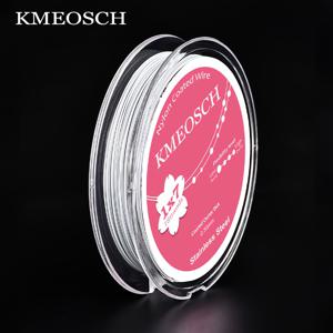 TEMU KMEOSCH 7가닥 유연한 꼬임 구슬 꿰기 와이어, DIY 주얼리 제작용, 부드럽고 내구성 있는 공예용 실, 0.3mm-0.6mm 혼합 사이즈, 목걸이 팔찌 구슬용 전문가용 꼬임선, 취미 및 공예가를 위한 유럽 스페셜 시리즈