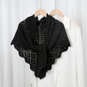 TEMU 1PC 여성 빈티지 숄 가디건 - 가볍고 통기성 좋은 스트레치 원단, 봄과 가을 바람 차단용, 세탁기 사용 가능, 솔리드 컬러 넥 액세서리, 캐주얼 아웃팅, 가을 레이어링, 부드럽고 우아한 풀오버, 패셔너블한 다용도 스카프