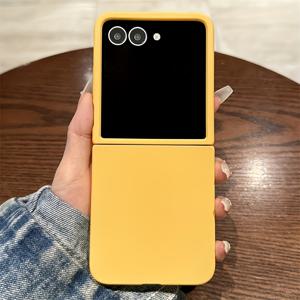 TEMU 휴대폰 케이스 - 삼성 갤럭시 Z Flip7 Z Flip5 5G Zflip 4 Z Flip6 Z Flip 3 하드 PC 보호 커버용 비즈니스 충격 방지 무광 스킨 단색 휴대폰 케이스