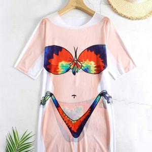 TEMU 여성용 수영복 커버업, 비키니, 패셔너블. 이 여성용 수영복 커버업은 온천, 휴가, 파티, 사진 촬영에 적합합니다|레쉬가드여성