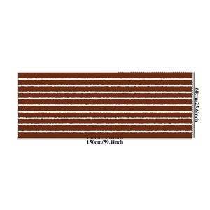 TEMU 1개 벨벳 1000G 두꺼운 8mm 침실 러그 미끄럼 방지, 부드럽고 편안한 바닥 매트 긴 러너 러그, 브라운 패턴, 거실, 소파, 침대 옆, 워킹 클로셋, 라운지에 적합