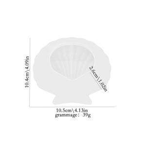 TEMU 해양 조개 1개 수 실리콘 몰드, 레진 및 석고 주형용, DIY 공예용 불규칙한 모양의 해양 조개 트레이, DIY 가정용 공예용 콘크리트 몰드, 조개 수납 및 수납 트레이용 석고 레진 몰드