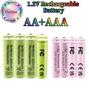 TEMU [Ossian] AA 니켈수소 충전지 16개입: 8 X 1600mAh & 8 X 3800mAh 1.2V - 모든 LED 손전등, 전동 칫솔, RC 자동차 및 휴대용 게임 콘솔용 듀얼 용량
