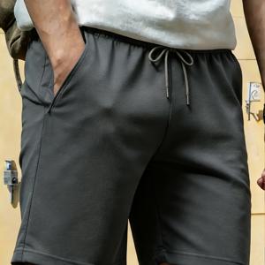 TEMU 남성용 속건성 스포츠 반바지 (여름 야외 레저용), 탄성 허리 밴드, 통기성 및 편안한 디자인, 트레이닝, 축구, 하이킹 및 등반에 적합