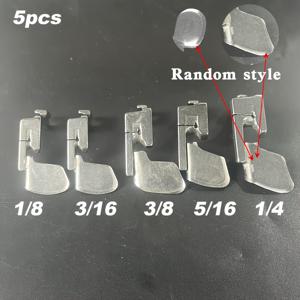 TEMU 산업용 곡선형 스크롤 단추기 발 3.2mm/4.8mm/6.4mm/8mm/9.5mm 헴 풀 튜브 압발 쉬폰 스커트 크림핑 압발 5개 세트(색상 랜덤)