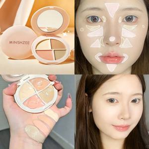 TEMU 4색 컨실러 팔레트 잡티 다크서클 트러블 흔적 커버 눈가 밝힘 컬러 코렉팅 컨실러