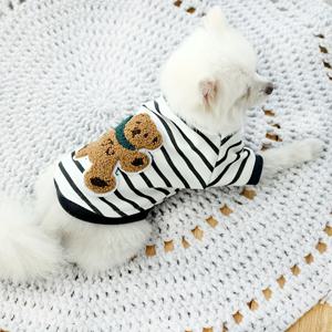 TEMU 1개 곰돌이 패턴 애완동물 강아지 옷, 징거브레드맨 자수 고양이 코트, 고양이와 강아지 동일 스타일 편안한 따뜻한 가을/겨울 패션 스웨터, 양다리 강아지 옷, 소형 및 중형견에게 적합, 선물 생일 선물