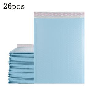 TEMU 버블 메일러, 10x13인치 폴리 패딩 버블 메일러 26개 팩 * 33cm 비침 방지 자체 밀봉 방수 봉투 보라색, 연두색, 연청색 배송용 포장 10x13-13/26개