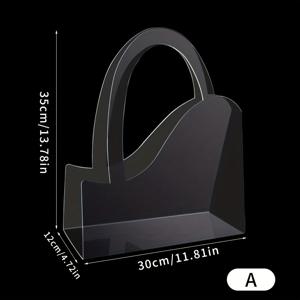 TEMU [2개입] 50개 스트랜드 네트 레드 거울 꽃 이지 핸드백 풀리 트랜스페런트 PVC 핸드백 박스 부케 가방 플로럴 어레인지먼트 신선한 꽃 수제 꽃 박스 방수