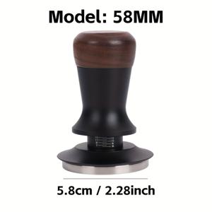 TEMU 58mm 53mm 51mm 커피 템퍼, 일정 압력 템퍼, 스프링 로드 레벨링 기능 포함, 바리스타 도구