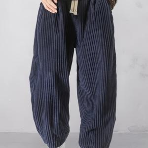 TEMU 남성용 루즈 코듀로이 하렘 팬츠